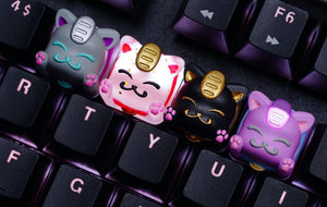 Hot Keys Project HKP Lucky Cat Grey Artisan Keycap MK3RWZGAJE |28414|