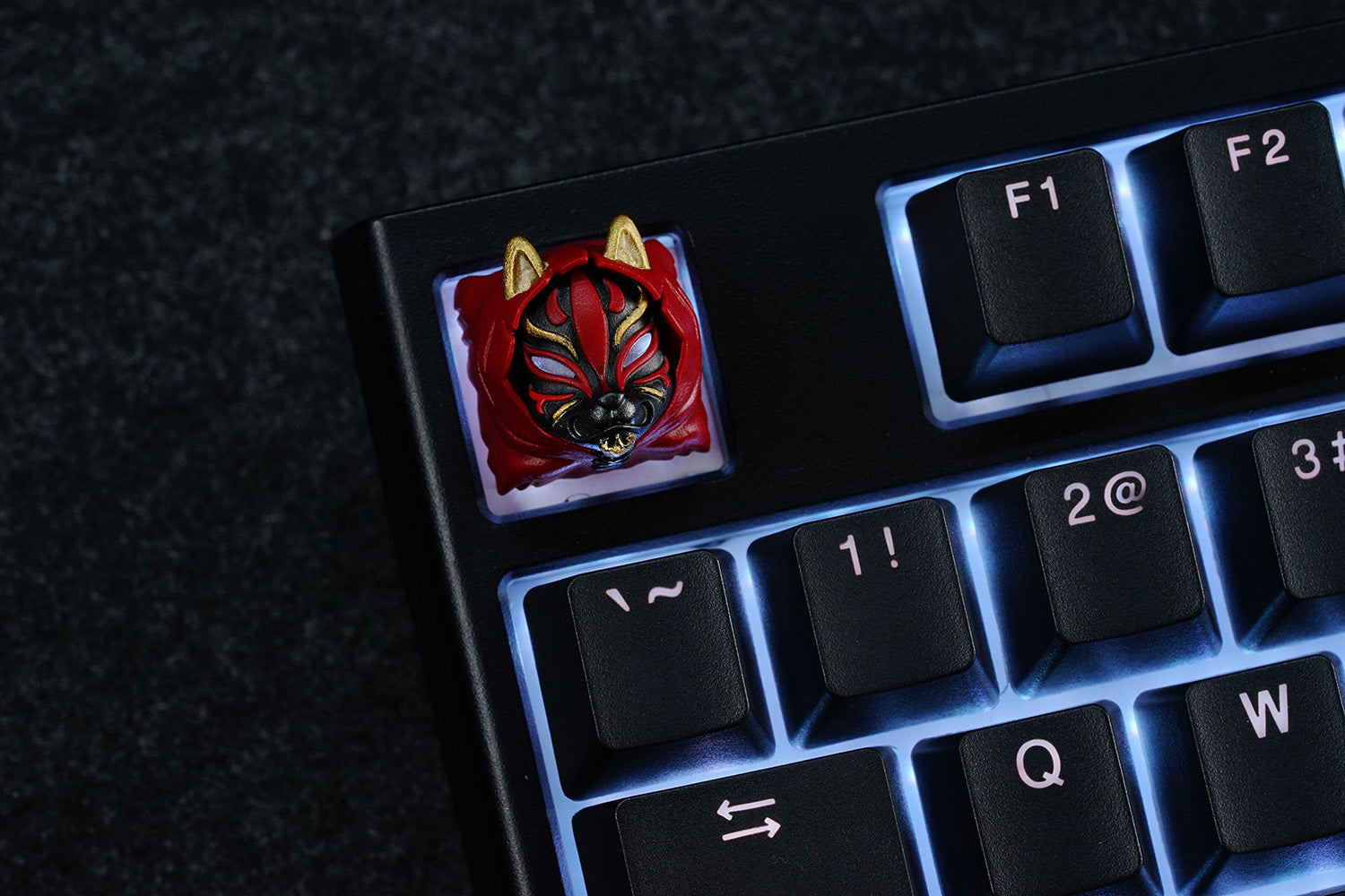Hot Keys Project HKP Kitsune Red Gold Artisan Keycap MK52N3717T |32015|