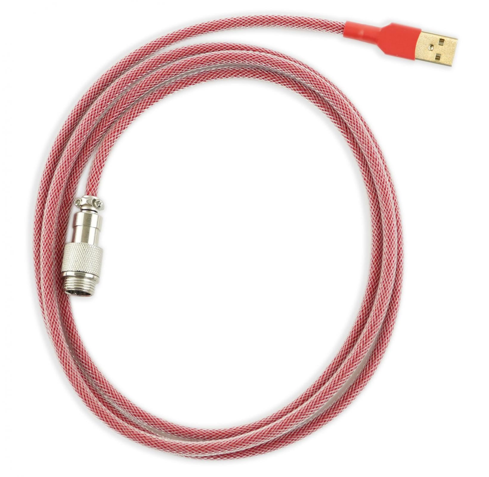 Kraken Red Sleeved Aviator Universal USB Keyboard Cable MKBF314SSI |0|