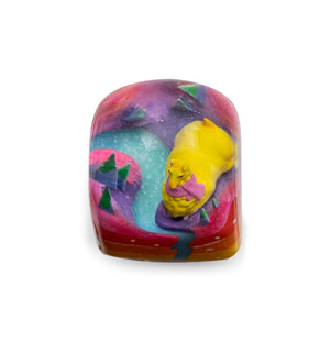 Dwarf Factory x MK Rainbow Llama Artisan Keycap DOM Profile Artisan Keycap MK0ESJQ4FG |42027|